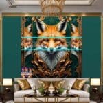 FOX Face
Golden Frame Artistic Digital Wall Art Decor _13 - Image 3