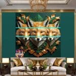 FOX Face Golden Frame Artistic
Digital Wall Art Decor _29 - Image 3
