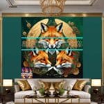 FOX Face
Golden Frame Artistic Digital Wall Art Decor _03 - Image 3