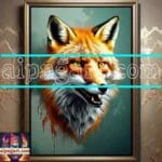 FOX Face
Golden Frame Artistic Digital Wall Art Decor _106