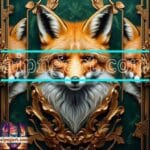 FOX Face
Golden Frame Artistic Digital Wall Art Decor _13