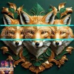 FOX Face Golden Frame Artistic
Digital Wall Art Decor _29