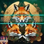 FOX Face
Golden Frame Artistic Digital Wall Art Decor _03