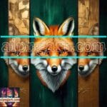 FOX Face
Golden Frame Artistic Digital Wall Art Decor _05