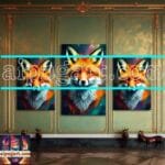 FOX Face
Golden Frame Artistic Digital Wall Art Decor _56