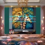 Giraffe Face Golden Frame
Artistic Digital Wall Art Decor _23 - Image 2