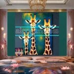 Giraffe Face Golden Frame
Artistic Digital Wall Art Decor _06 - Image 2