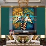Giraffe Face Golden Frame
Artistic Digital Wall Art Decor _23 - Image 3