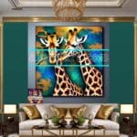 Giraffe Face Golden Frame
Artistic Digital Wall Art Decor _54 - Image 3