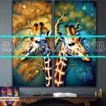 Giraffe Face Golden Frame
Artistic Digital Wall Art Decor _23