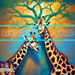 Giraffe Face Golden Frame
Artistic Digital Wall Art Decor _24