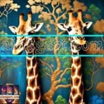 Giraffe
Face Golden Frame Artistic Digital Wall Art Decor _18