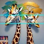 Giraffe
Face Golden Frame Artistic Digital Wall Art Decor _36