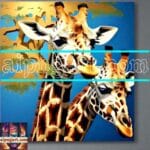 Giraffe Face Golden Frame
Artistic Digital Wall Art Decor _42