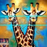 Giraffe
Face Golden Frame Artistic Digital Wall Art Decor _49