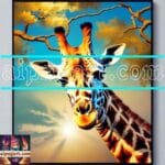 Giraffe
Face Golden Frame Artistic Digital Wall Art Decor _63
