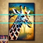 Giraffe Face Golden Frame
Artistic Digital Wall Art Decor _67