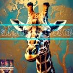 Giraffe Face Golden Frame
Artistic Digital Wall Art Decor _70