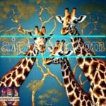 Giraffe Face Golden Frame
Artistic Digital Wall Art Decor _08