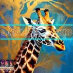 Giraffe Face Golden Frame
Artistic Digital Wall Art Decor _82