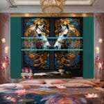 Horse Face Golden Frame
  Artistic Digital Wall Art Decor _128 - Image 2