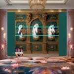 Horse Face Golden Frame
  Artistic Digital Wall Art Decor _13 - Image 2