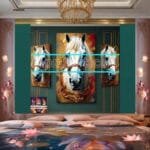 Horse Face Golden Frame
  Artistic Digital Wall Art Decor _14 - Image 2