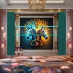 Horse Face Golden Frame
  Artistic Digital Wall Art Decor _142 - Image 2
