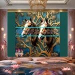 Horse Face Golden Frame
  Artistic Digital Wall Art Decor _158 - Image 2