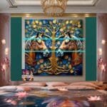 Horse Face Golden Frame
  Artistic Digital Wall Art Decor _162 - Image 2