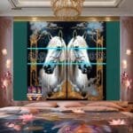 Horse Face Golden Frame
  Artistic Digital Wall Art Decor _29 - Image 2