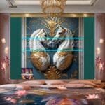 Horse Face Golden Frame
  Artistic Digital Wall Art Decor _40 - Image 2