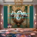 Horse Face Golden Frame
  Artistic Digital Wall Art Decor _06 - Image 2