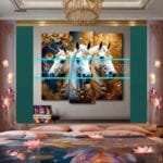 Horse Face Golden Frame
  Artistic Digital Wall Art Decor _63 - Image 2