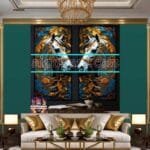 Horse Face Golden Frame
  Artistic Digital Wall Art Decor _128 - Image 3