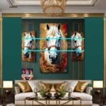 Horse Face Golden Frame
  Artistic Digital Wall Art Decor _14 - Image 3