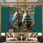 Horse Face Golden Frame
  Artistic Digital Wall Art Decor _158 - Image 3