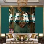Horse Face Golden Frame
  Artistic Digital Wall Art Decor _27 - Image 3
