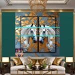 Horse Face Golden Frame
  Artistic Digital Wall Art Decor _33 - Image 3