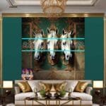 Horse
  Face Golden Frame Artistic Digital Wall Art Decor _09 - Image 3
