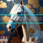 Horse Face Golden Frame
  Artistic Digital Wall Art Decor _106
