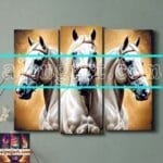 Horse Face Golden Frame
  Artistic Digital Wall Art Decor _12