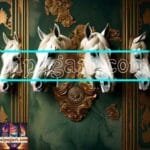 Horse Face Golden Frame
  Artistic Digital Wall Art Decor _27