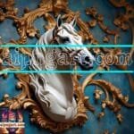 Horse Face Golden Frame
  Artistic Digital Wall Art Decor _84