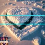 Ice
Island Heart Shape Artistic Digital Wall Art Décor _56 - Image 2