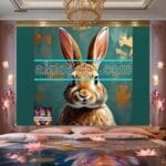 Rabbit Face Gold Frame
Artistic Digital Wall Art Decor _102 - Image 2