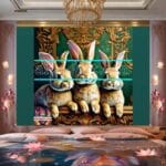 Rabbit Face Gold Frame
Artistic Digital Wall Art Decor _19 - Image 2