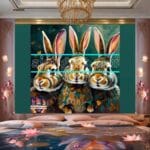 Rabbit Face Gold Frame
Artistic Digital Wall Art Decor _23 - Image 2