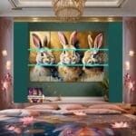 Rabbit Face Gold Frame
Artistic Digital Wall Art Decor _35 - Image 2