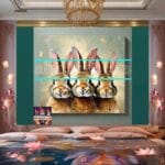 Rabbit Face Gold Frame
Artistic Digital Wall Art Decor _37 - Image 2